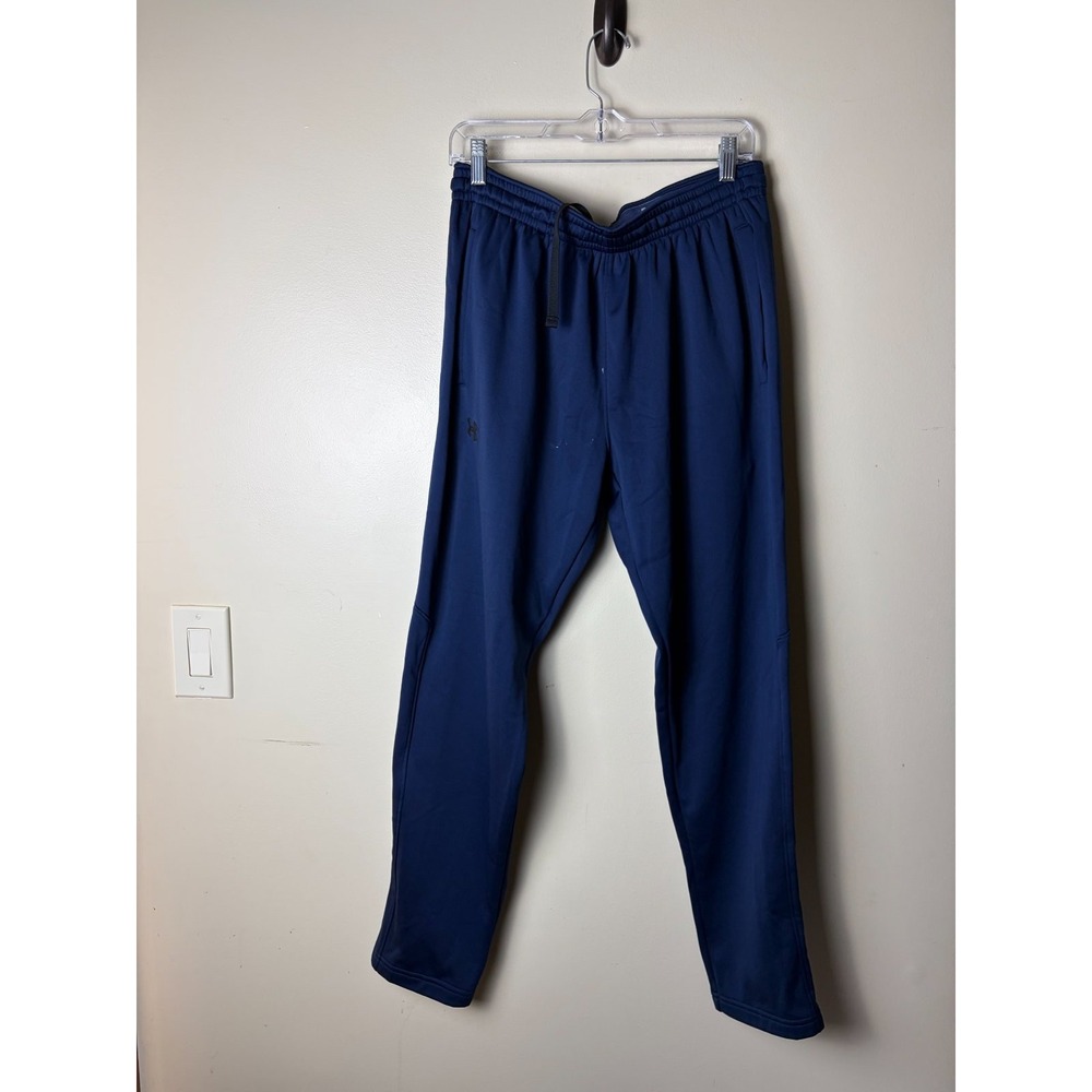 Under Armour ColdGear Sweatpants Mens Large Blue Elastic Waist